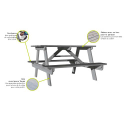 Table pique-nique enfant – Jeu & repas extérieur enfant | SOULET