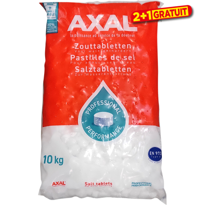 Pastilles de sel pour adoucisseurs d'eau 10 kg AXAL