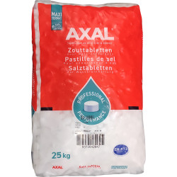 Pastilles de sel Adoucisseur 25kg AXAL – Eau Pure | AXAL