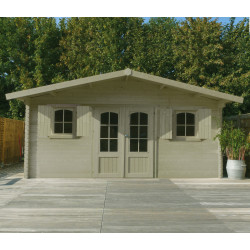 Abri de jardin bois Cevins 40mm 5.68x3.38m | SOLID