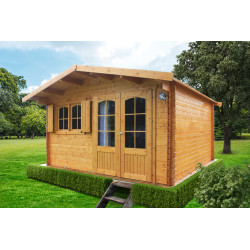 Abri de jardin Tignes 40mm 4.18x3.88m Bois Massif | SOLID