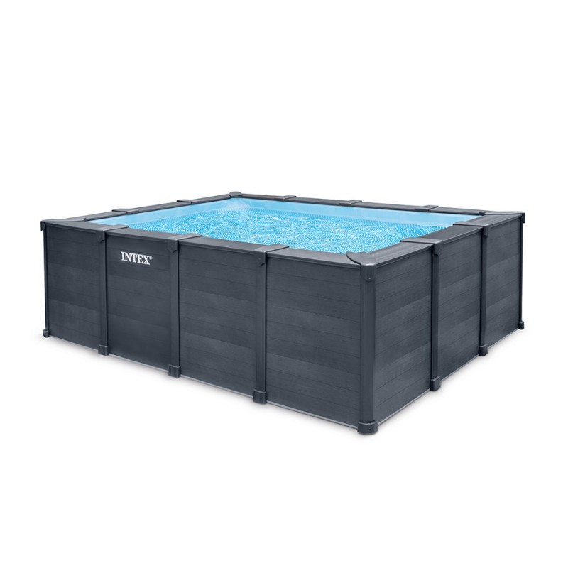 Piscine Graphite avec filtre à sable 4 x 3 x 1,24 m INTEX