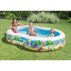 Piscine gonflable Paradise Lagoon 2,62 x 1,6 x 0,46 m INTEX