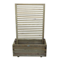 Bac à fleurs avec treillis SOLID – Jardin fleuri | SOLID

