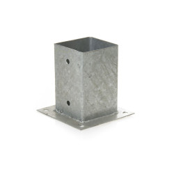 Socle à visser galvanisé 90x90x150mm SOLID – Fixation Robuste

