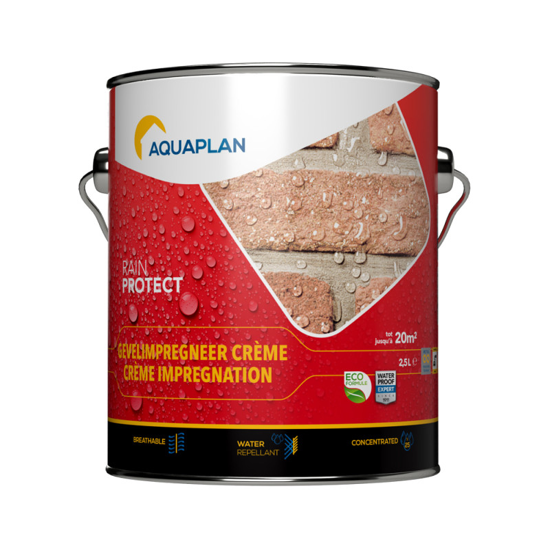 Crème d'imprégnation de façade Rain Protect 2,5 L AQUAPLAN