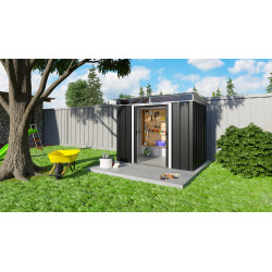 Abri de jardin en métal 2,38 x 1,59 x 2,1 m Abri de jardin en métal 2,38 x 1,59 x 2,1 m