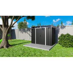 Abri de jardin en métal 2,38 x 1,59 x 2,1 m Abri de jardin en métal 2,38 x 1,59 x 2,1 m