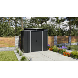 Abri de jardin en métal 2,38 x 1,59 x 2,1 m Abri de jardin en métal 2,38 x 1,59 x 2,1 m