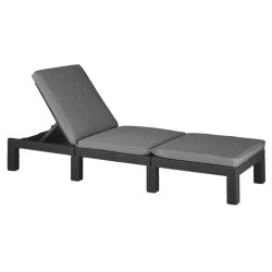Lit de soleil Daytona Deluxe anthracite – Détente | KETER