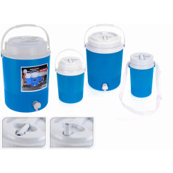 Baril alimentaire bleu et blanc 3 pièces – Idéal camping