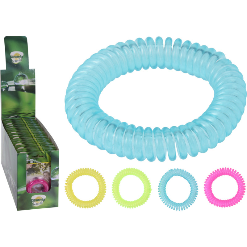 Bracelet spirale anti-moustiques avec citronnelle Ø 6 cm