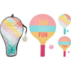 Set de raquettes de plage en bois – Amusez-vous au soleil
 Set de raquettes de plage en bois – Amusez-vous au soleil