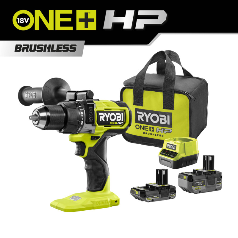 Perceuse-visseuse à percussion sur batterie One+ HP RPD18X-242S 18 V 4 Ah et 2 Ah RYOBI