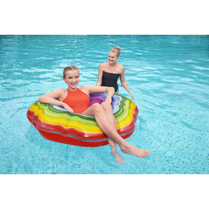 Bouée gonflable arc-en-ciel Ø 115 cm BESTWAY Bouée gonflable arc-en-ciel Ø 115 cm BESTWAY