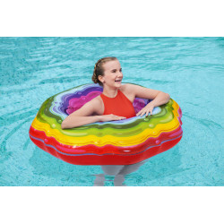 Bouée gonflable arc-en-ciel Ø 115 cm BESTWAY Bouée gonflable arc-en-ciel Ø 115 cm BESTWAY