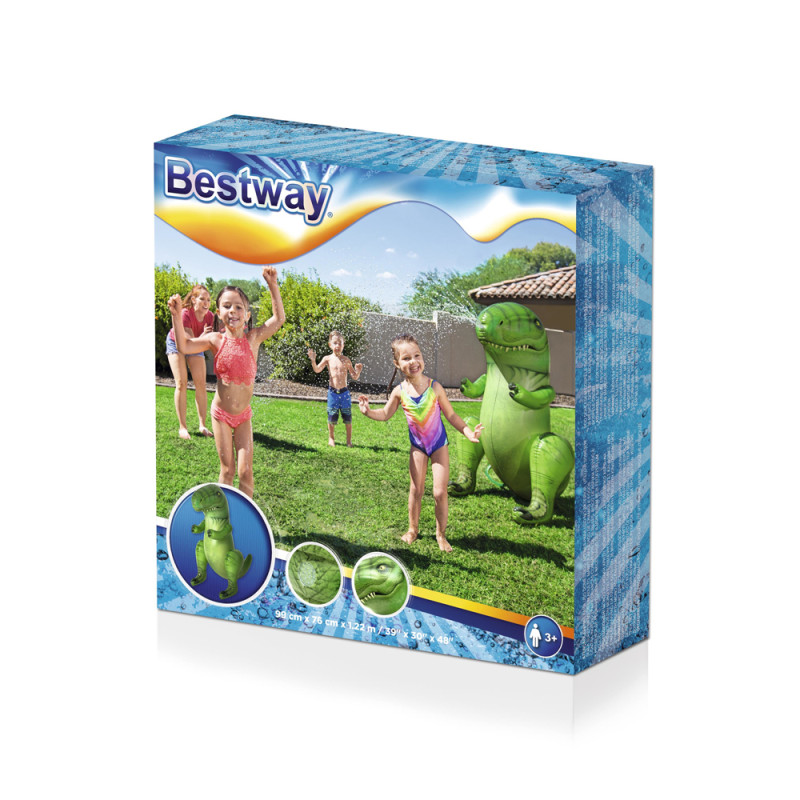 Dinosaure gonflable avec arroseur d'eau intégré 99 x 76 x 122 cm BESTWAY Dinosaure gonflable avec arroseur d'eau intégré 99 x 76 x 122 cm BESTWAY