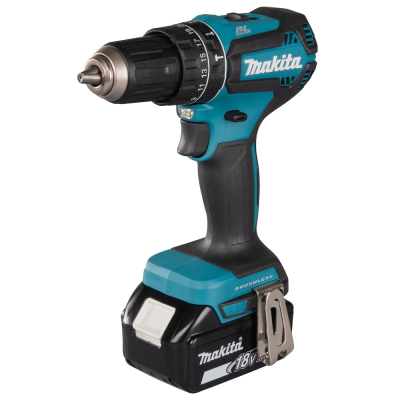 Perceuse-visseuse à percussion sur batterie DHP485RFE 18 V 2 x 3 Ah MAKITA