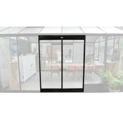 Porte patio en aluminium ACD 152 x 186,5 cm - Accessoire pour serre
