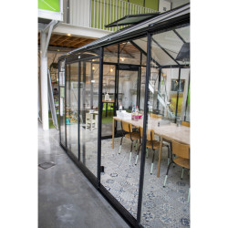 Porte patio en aluminium ACD 152 x 186,5 cm - Accessoire pour serre