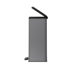 Poubelle de tri à pédale Decobin gris clair 2 x 26 L CURVER Poubelle de tri à pédale Decobin gris clair 2 x 26 L CURVER