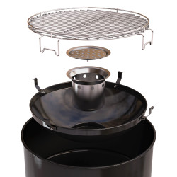 Barbecue à charbon Edson noir | BARBECOOK