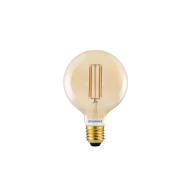 Ampoule LED à filaments E27 G125 blanc chaud 7 W SYLVANIA