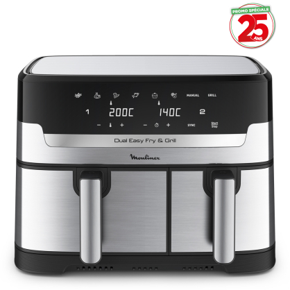 Friteuse à air Dual Easy Fry & Grill YY5233FB MOULINEX