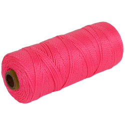 Corde de maçon rose fluo 1,5mm 200m – Idéale maçonnerie

