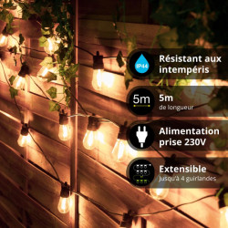 Guirlande extérieure LED extensible 4,3 W 5 m XANLITE Guirlande extérieure LED extensible 4,3 W 5 m XANLITE