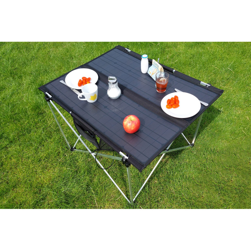 Table de camping solaire pliable 60 W TECHNAXX Table de camping solaire pliable 60 W TECHNAXX