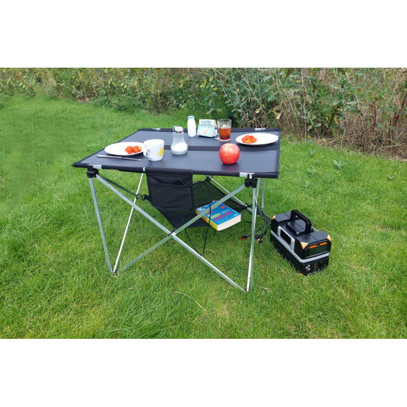 Table de camping solaire pliable 60 W TECHNAXX Table de camping solaire pliable 60 W TECHNAXX