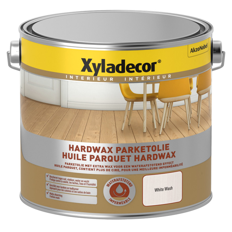 Huile pour parquet Hardwax white wash 2,5 L XYLADECOR