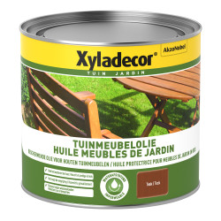 Huile Teck XYLADECOR 0,5L – Protège vos meubles | XYLADECOR