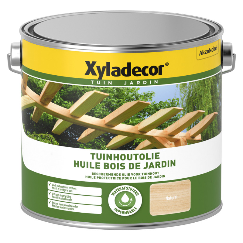 Huile pour bois de jardin naturel 2,5 L XYLADECOR