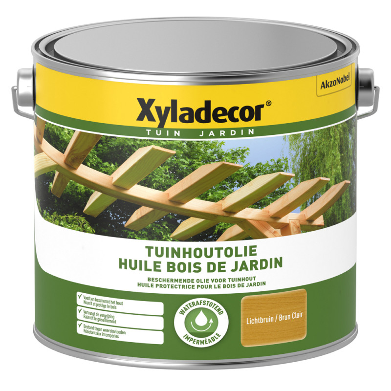 Huile pour bois de jardin brun clair 2,5 L XYLADECOR