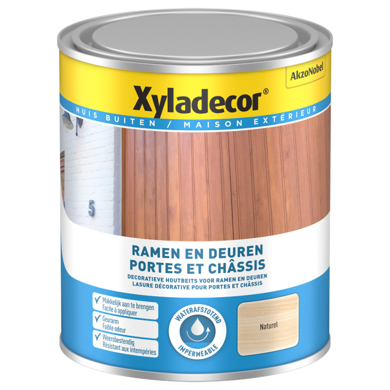 Lasure pour portes et châssis incolore 0,75 L XYLADECOR