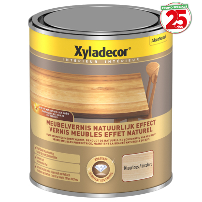 Vernis pour meubles effet naturel incolore 1 L XYLADECOR