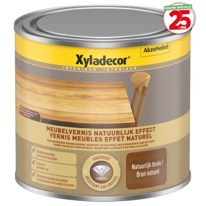Vernis pour meubles effet naturel brun 0,5 L XYLADECOR