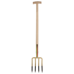 Fourche à bêcher avec manche en bois en T 85 cm AVR TOOLS Fourche à bêcher avec manche en bois en T 85 cm AVR TOOLS