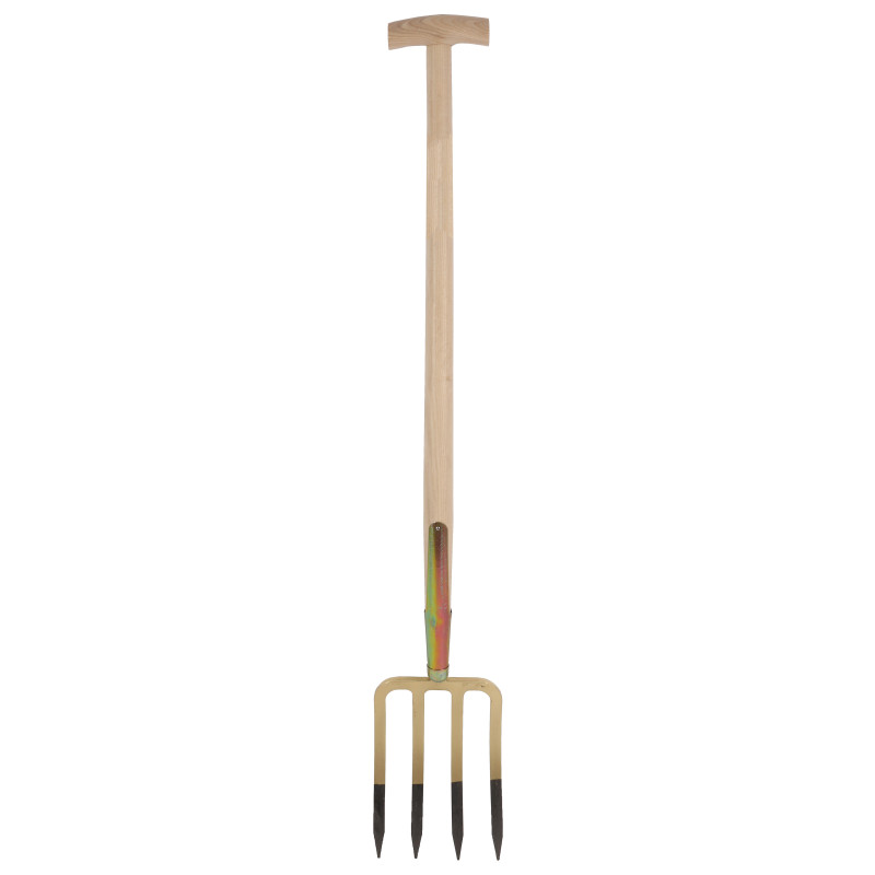 Fourche à bêcher avec manche en bois en T 85 cm AVR TOOLS Fourche à bêcher avec manche en bois en T 85 cm AVR TOOLS