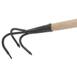 Cultivateur à 3 dents forgées avec manche en bois 160 cm AVR TOOLS