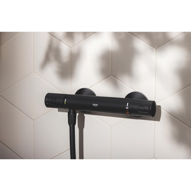 Mitigeur de douche thermostatique Precision Start noir mat GROHE Mitigeur de douche thermostatique Precision Start noir mat GROHE