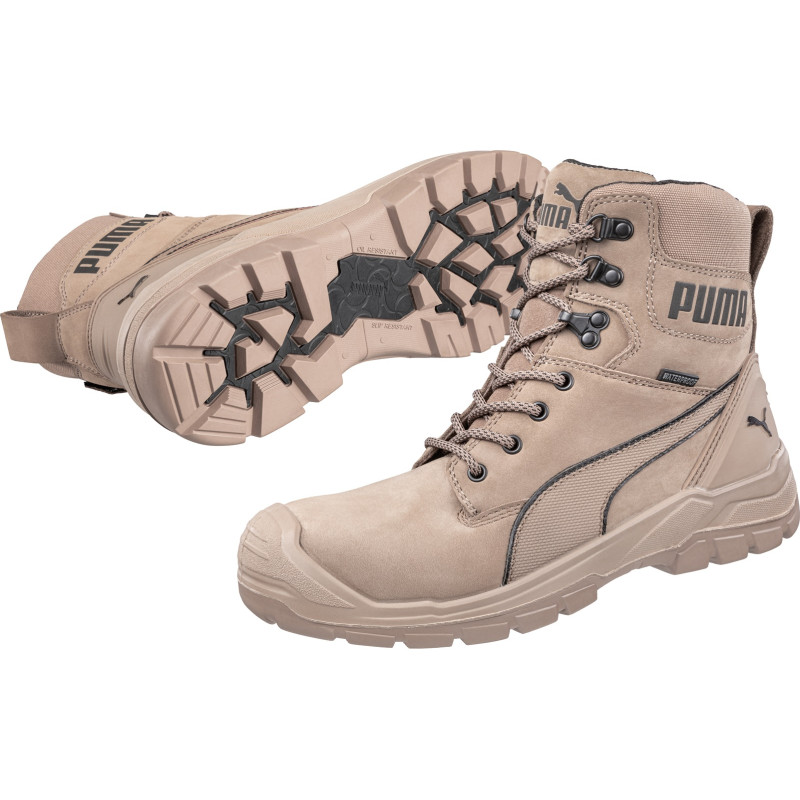 Paire de chaussures de sécurité Conquest Stone High beiges 40 PUMA SAFETY