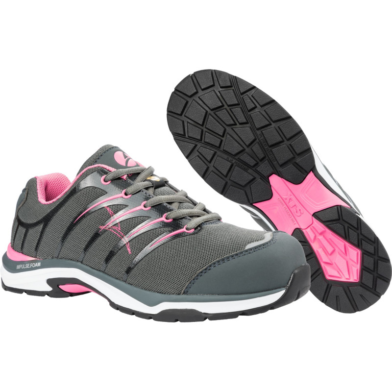 Paire de chaussures de sécurité Twist Pink Wns Low grises et rose 36 ALBATROS