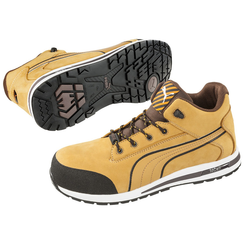 Paire de chaussures de sécurité Dash Wheat Mid jaunes 40 PUMA SAFETY