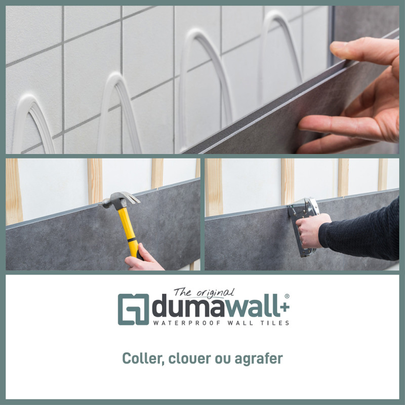 Dalle en PVC Hasvik 65 x 37,5 cm 8 pièces DUMAWALL