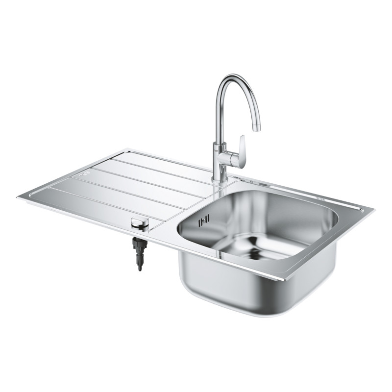 Évier de cuisine à encastrer K200 avec mitigeur BauEdge chrome GROHE Évier de cuisine à encastrer K200 avec mitigeur BauEdge chrome GROHE