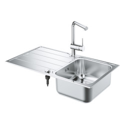 Évier de cuisine à encastrer K500 avec mitigeur Minta chrome GROHE Évier de cuisine à encastrer K500 avec mitigeur Minta chrome GROHE