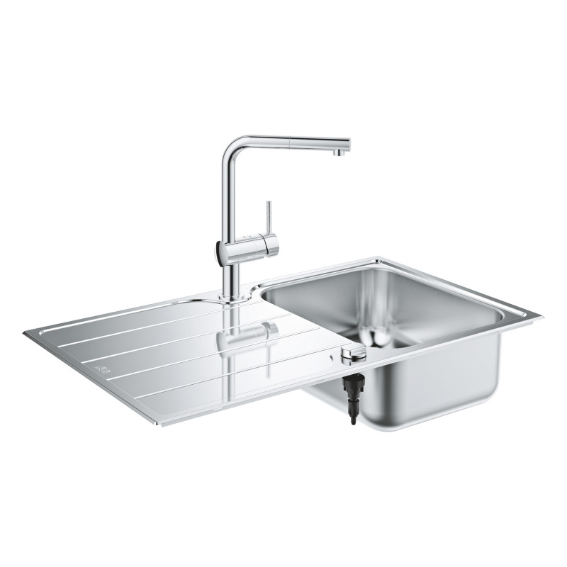 Évier de cuisine à encastrer K500 avec mitigeur Minta chrome GROHE